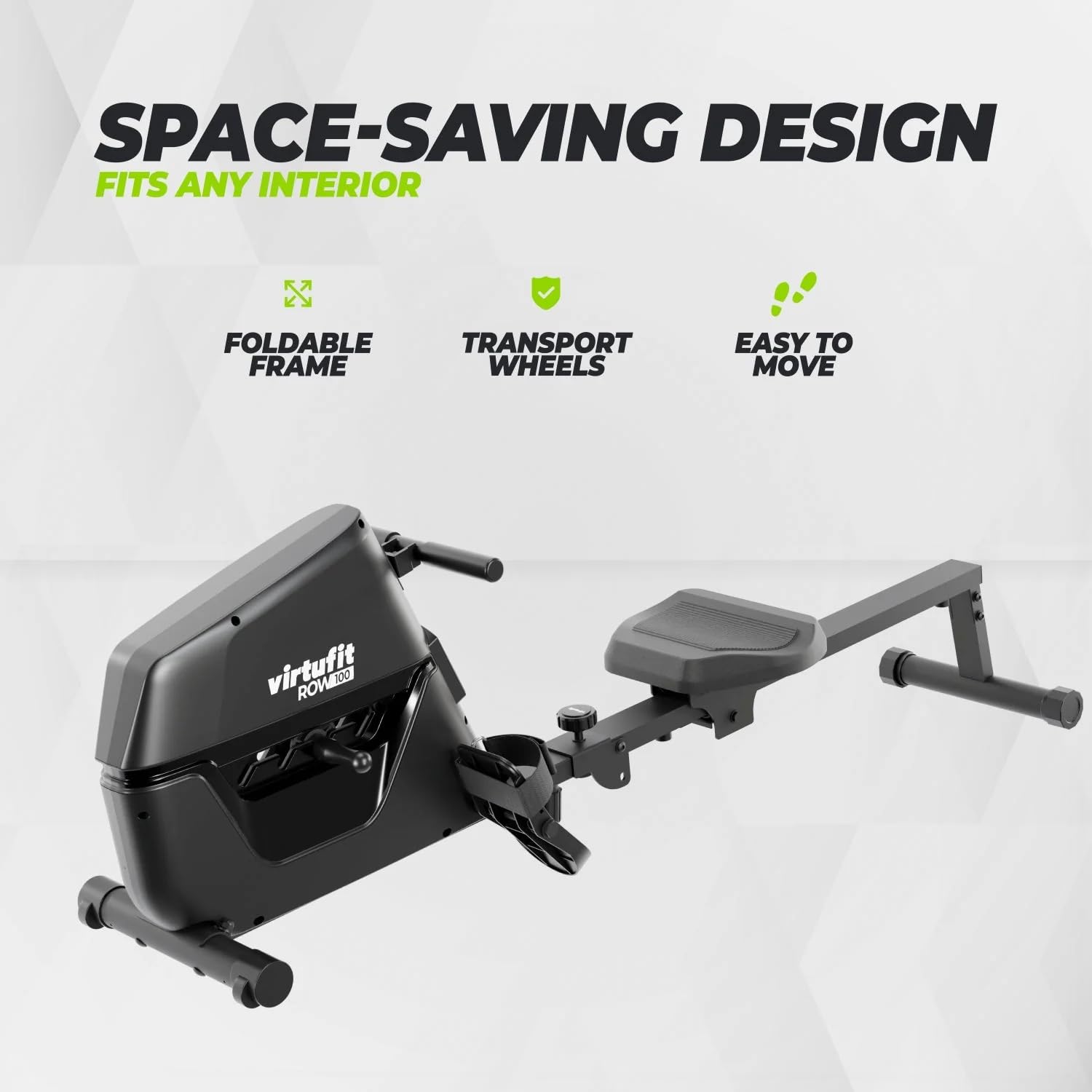 VirtuFit Row 100 Máquina de remo plegable para el hogar - Máquina de remo