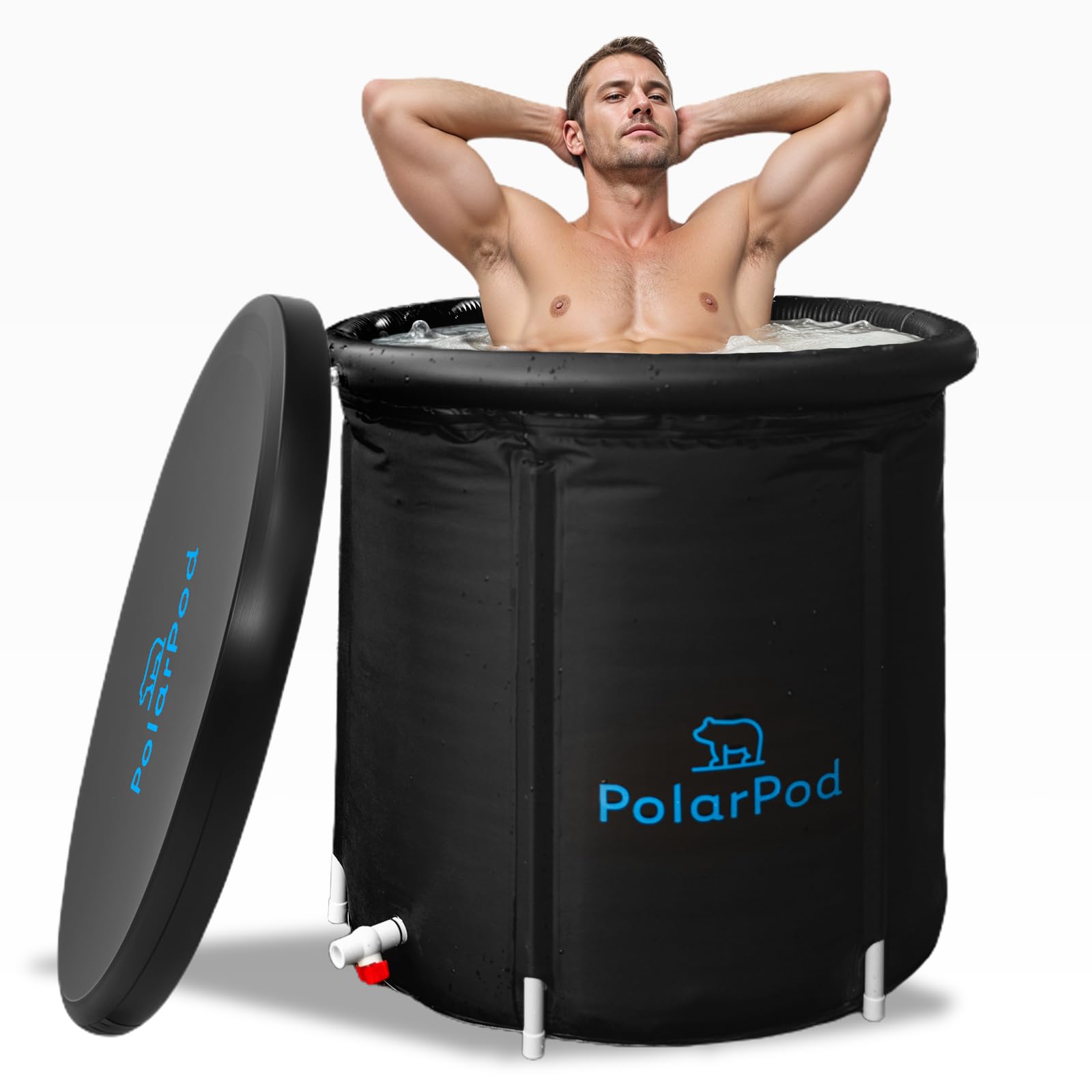 Vasca Da Bagno Pieghevole Portatile Da 135 Cm Staffa Da Bagno Non Gonfiabile In PVC Piscina