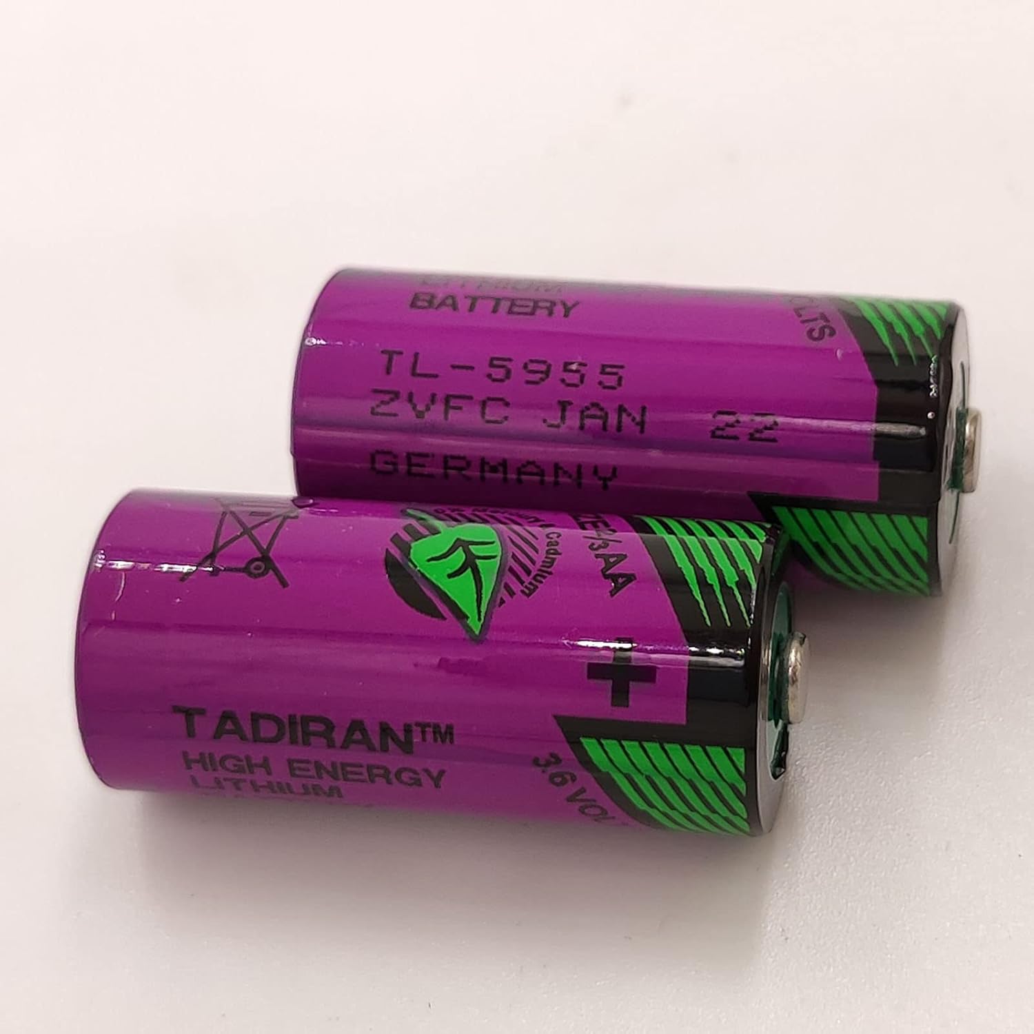 5 Pack TL-5955 2/3AA 3.6V 1650mAh Battery for Tadiran TL5955 3.6V TL-4955 SL-761 ER14335 PLC, CNC Lithium Battery (5 Pack)