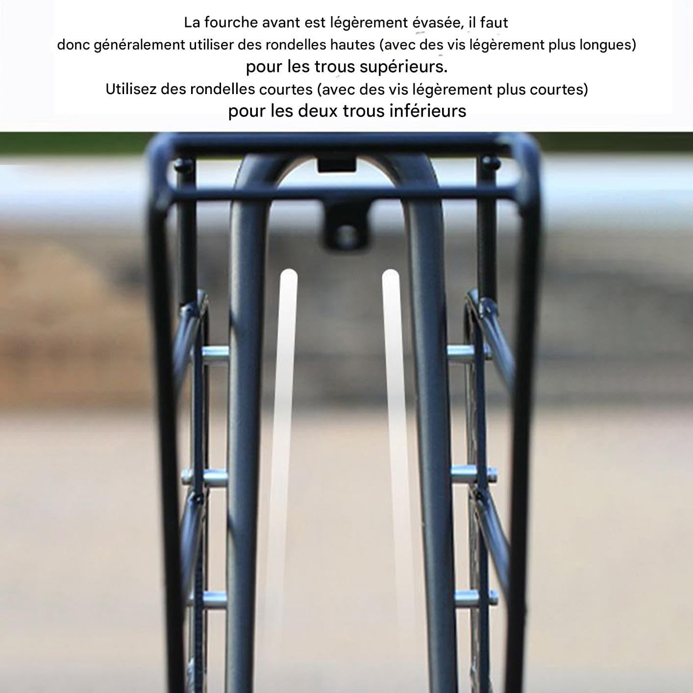 Porte-Bagages Vélo Stand Équipement Pannier Rangement Scooter Électrique | Porte-Sacoches Pour Vélo De Route Et VTT Pour Les Adultes, Trottinette Électrique, Sur Les Routes Et Le Pique-