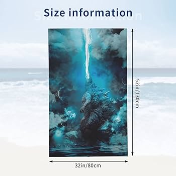 Amazon｜ゴジラ バスタオル マイクロファイバー 吸水 速乾 耐久