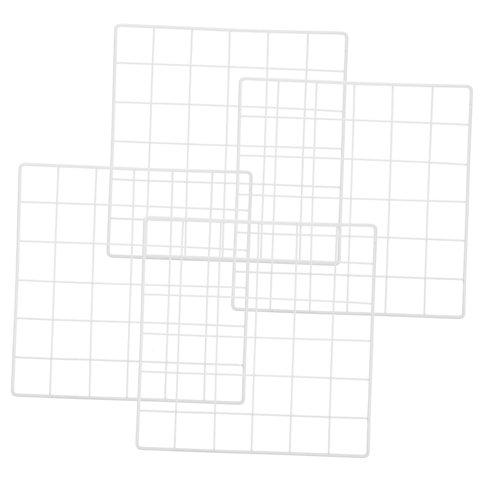 Cabilock Grid Wall Panels Metal Wire Rack for Earring Holder Jewelry Organizer for Retail Exhibitions