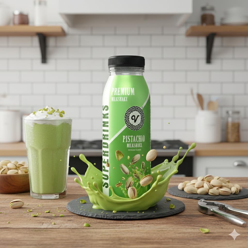SUPERDRINKS Pistachio Milkshake | 200ml | Dairy Beverage | No Added Preservatives | Nut-Based Drink | Ready to Drink (Pack of 4)-image-36