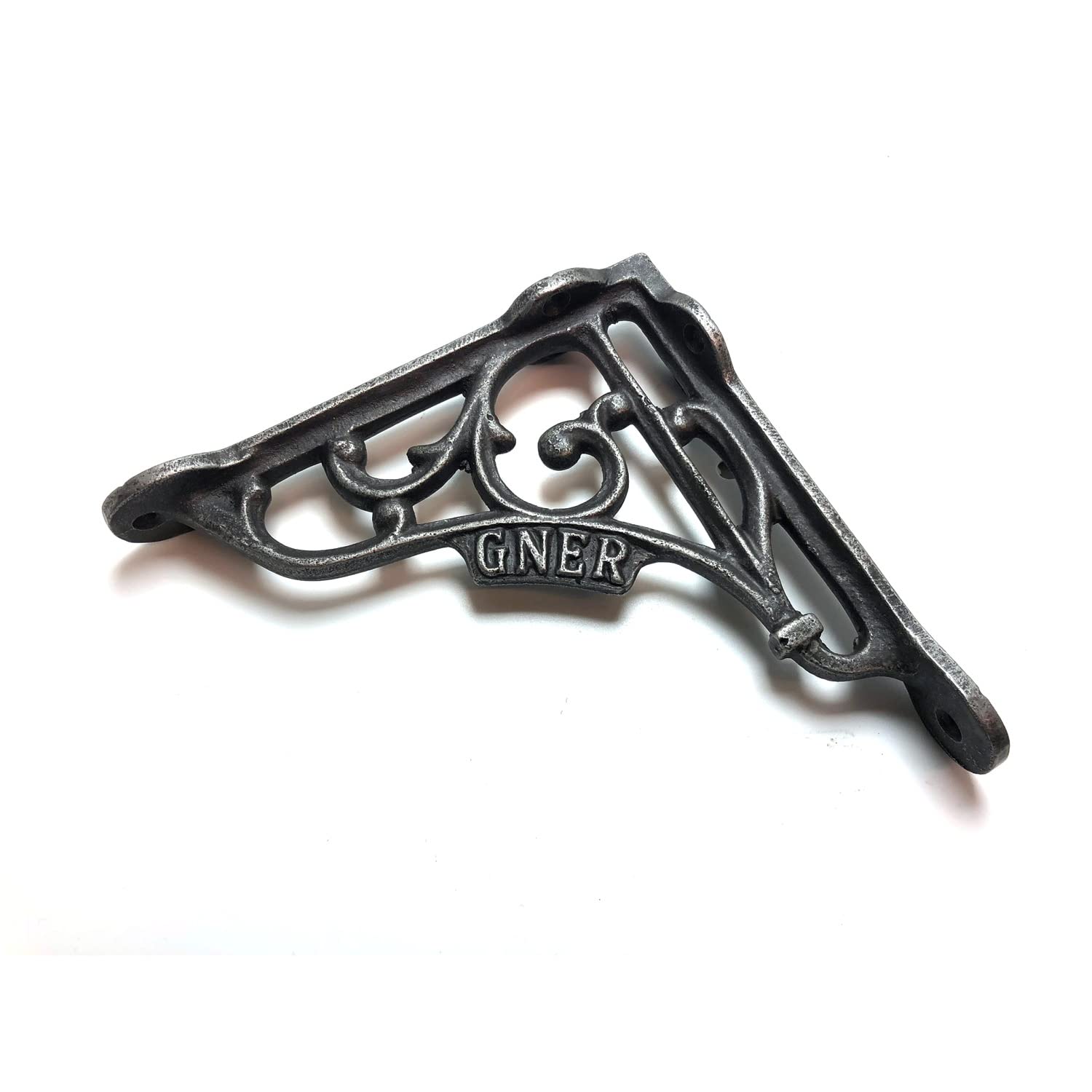 Wonderful Cast Iron Wall Shelf Brackets from a Steam Railway Carriage (1�Pair)