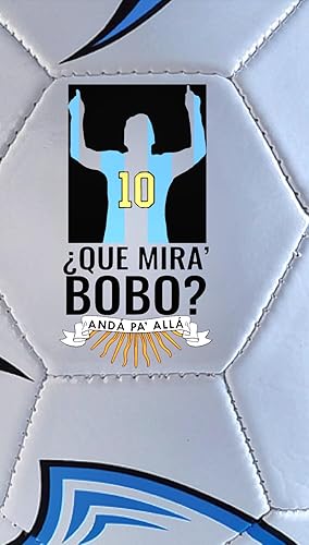 Miniatura 3 de Balón de Fútbol Messi con Logo de la Frase Más icónica del Mundo del Fútbol, Tamaño Oficial y Balón de Fútbol, Todas las Edades (Talla 5) BALÓN