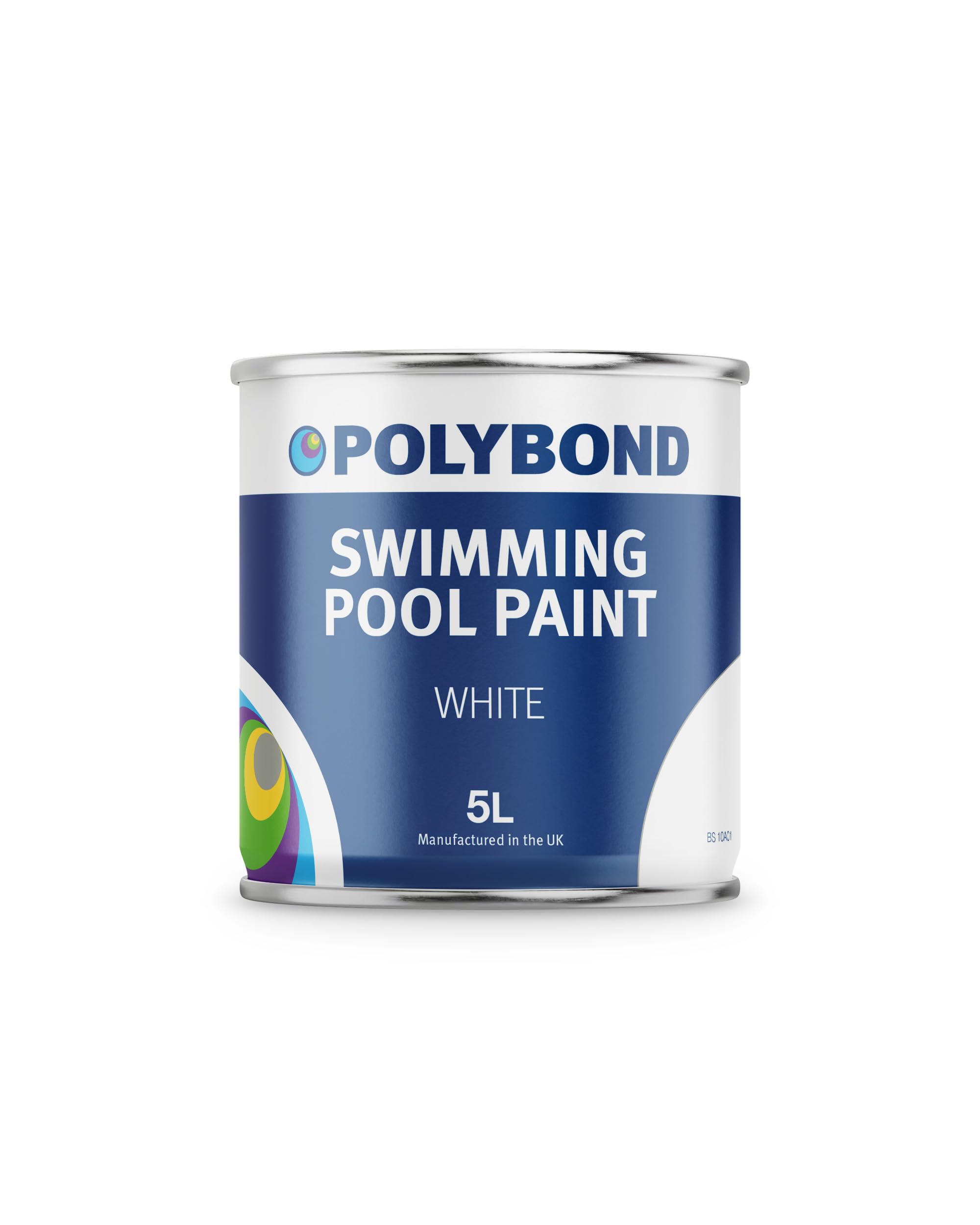 Polybond Swimming Pool Paint - Durable, Fast Drying Pool Paint Gloss White 5 Litre