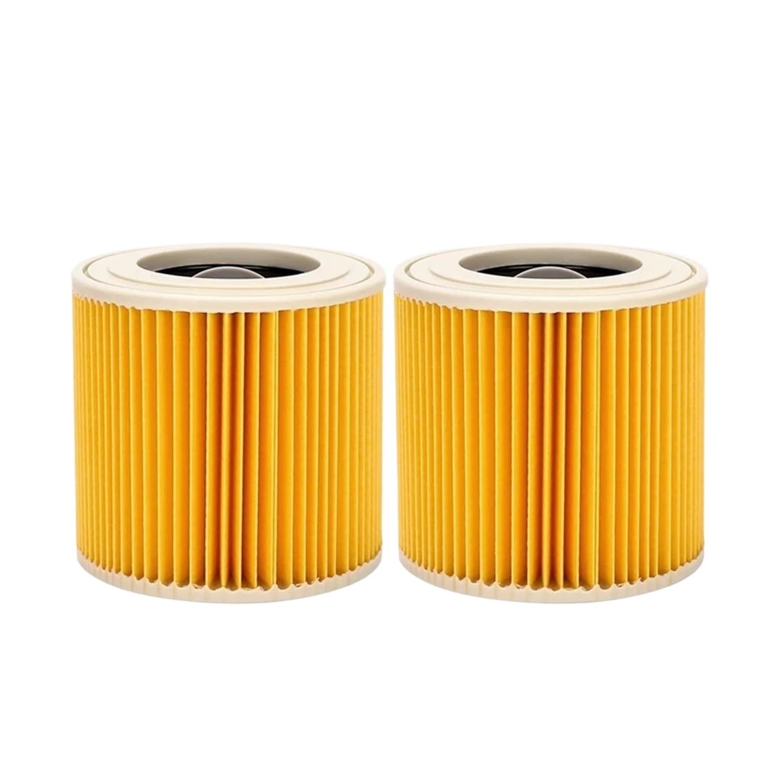 EEZII Wet Dry Vacuum Cleaner Replacement Cartridge Filter，Compatible For Karcher，WD/WD2/WD3/WD1/MV3/MV2(2pcs)