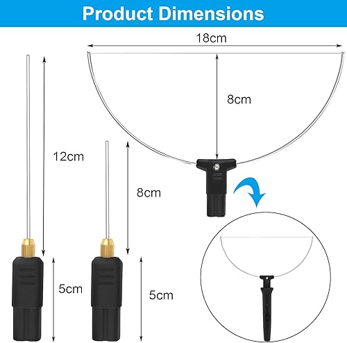 Miniatura 7 de Cortador de espuma 8 en 1 Máquina de corte eléctrica Kit de herramientas de pluma 100-240V18W Kit de cortador de espuma de alambre caliente Pluma de