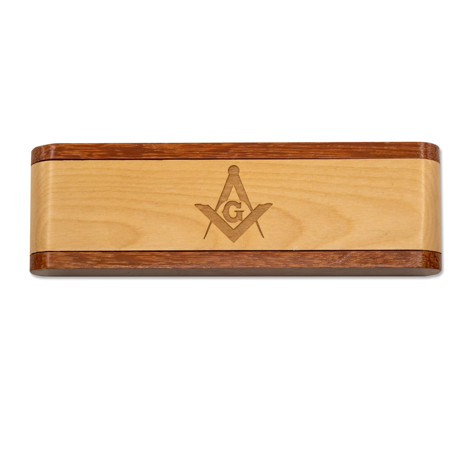 Square & Compass Wooden Masonic Pen and Gift Box Set