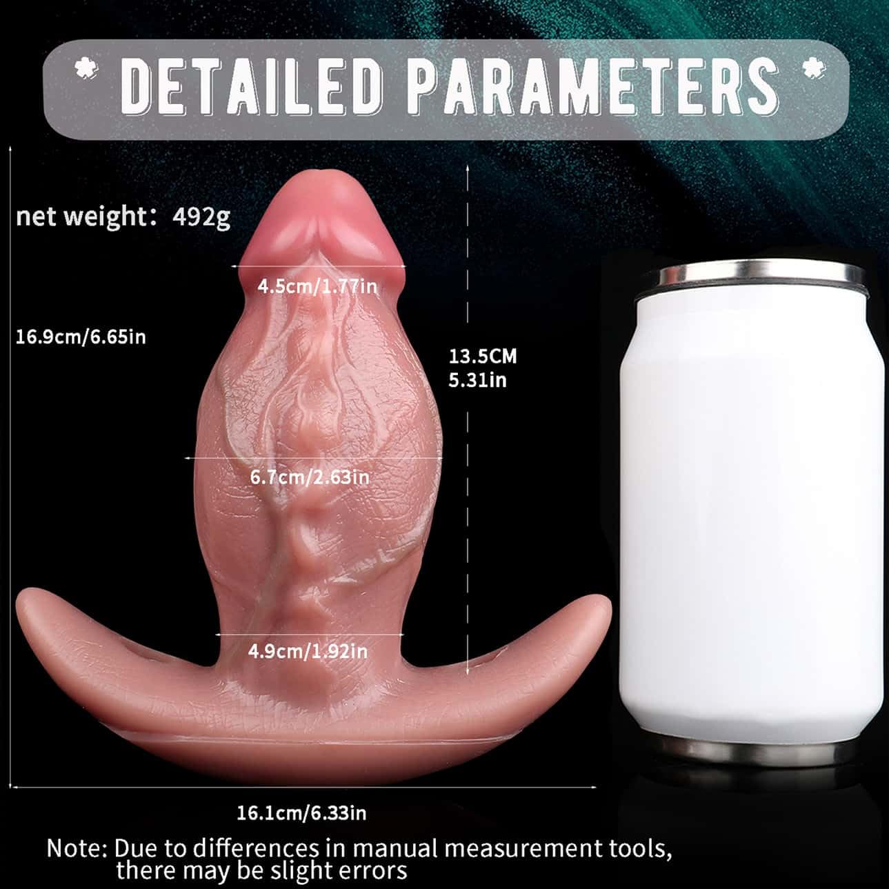 AMAZBEE Silicone Strap on Dildo per uomini e donne indossabile massaggiatore prostatico Sex Toys con texture realistica Butt Plugs con imbracatura regolabile (B,1)