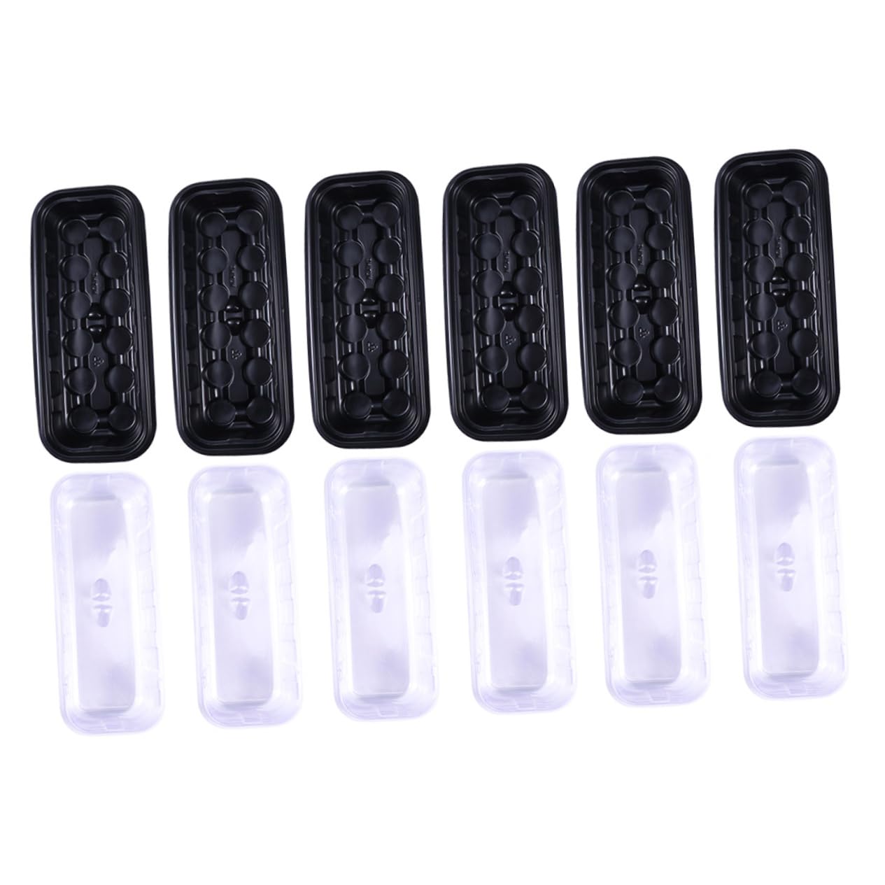 Yardwe 12 Ensembles Plateau de semis boîte de semis Mini planteur Plateaux de Germination des Plantes ensemencement kit Germination kit de Germination Boîtier 12 cellules Pot Plastique
