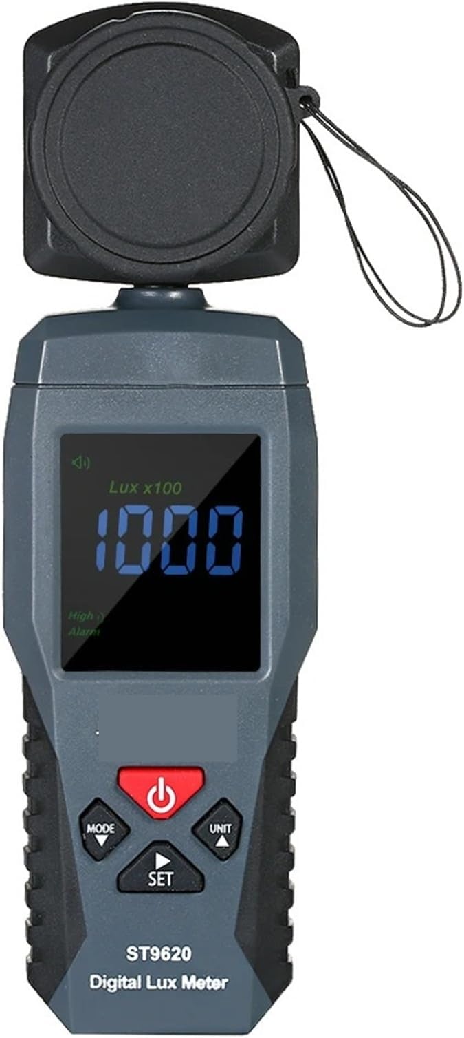 Light Meters, Digital Lux Meter LCD Display Handheld Illuminometer Luminometer Photometer Luxmeter Light Meter 1-200000 Lux ST962