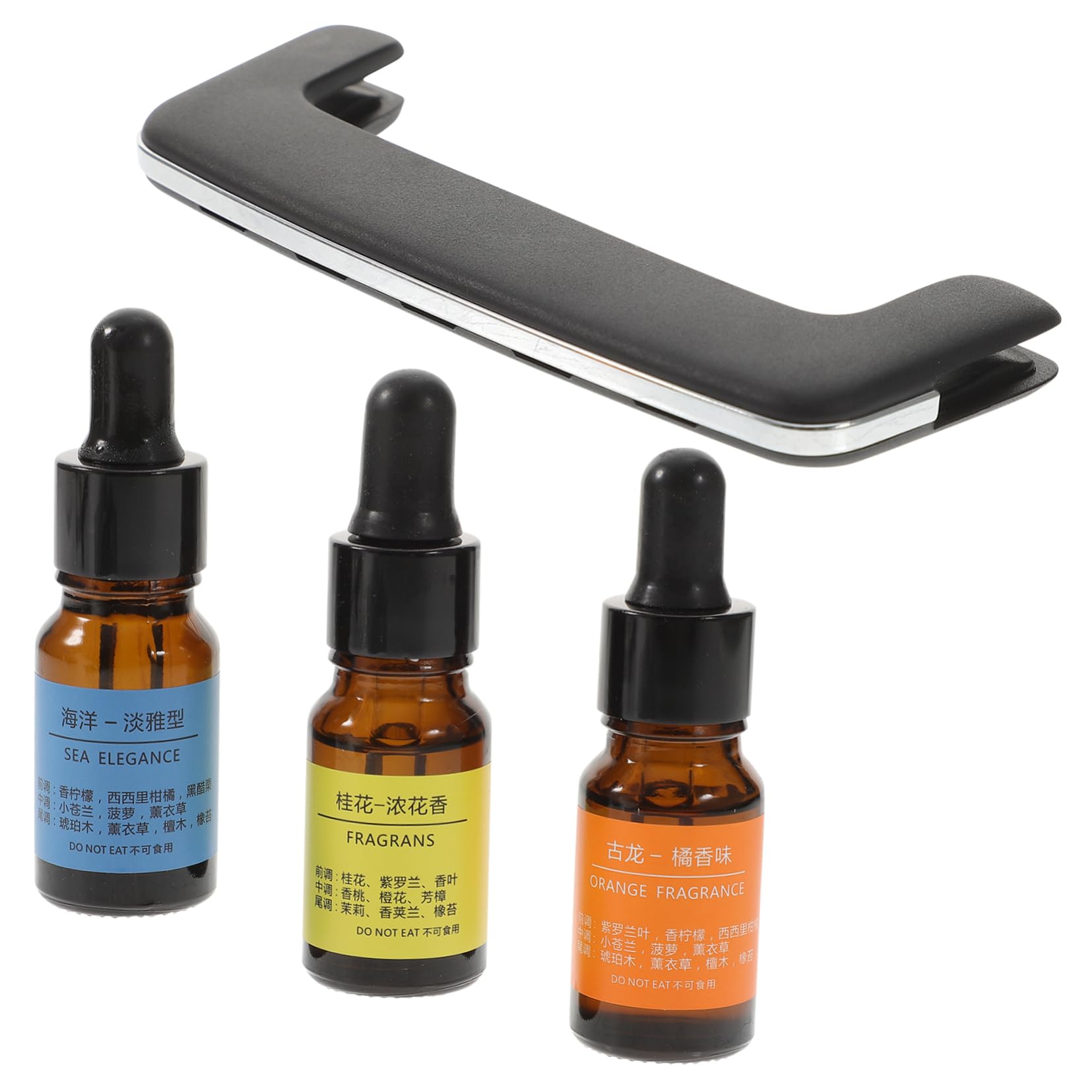 Zerodeko Diffusore di Fragranze per Auto in Ceramica Clip Magnetica per Bocchette D’aria, Design Unico e Facile da Installare per Interni Auto Argento