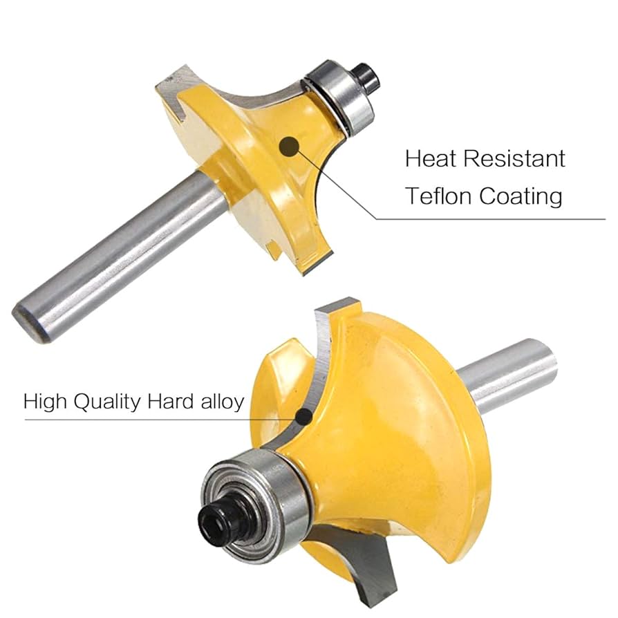 Router Bit Set Corner Rounding Edge Forming Roundover Beading Router B