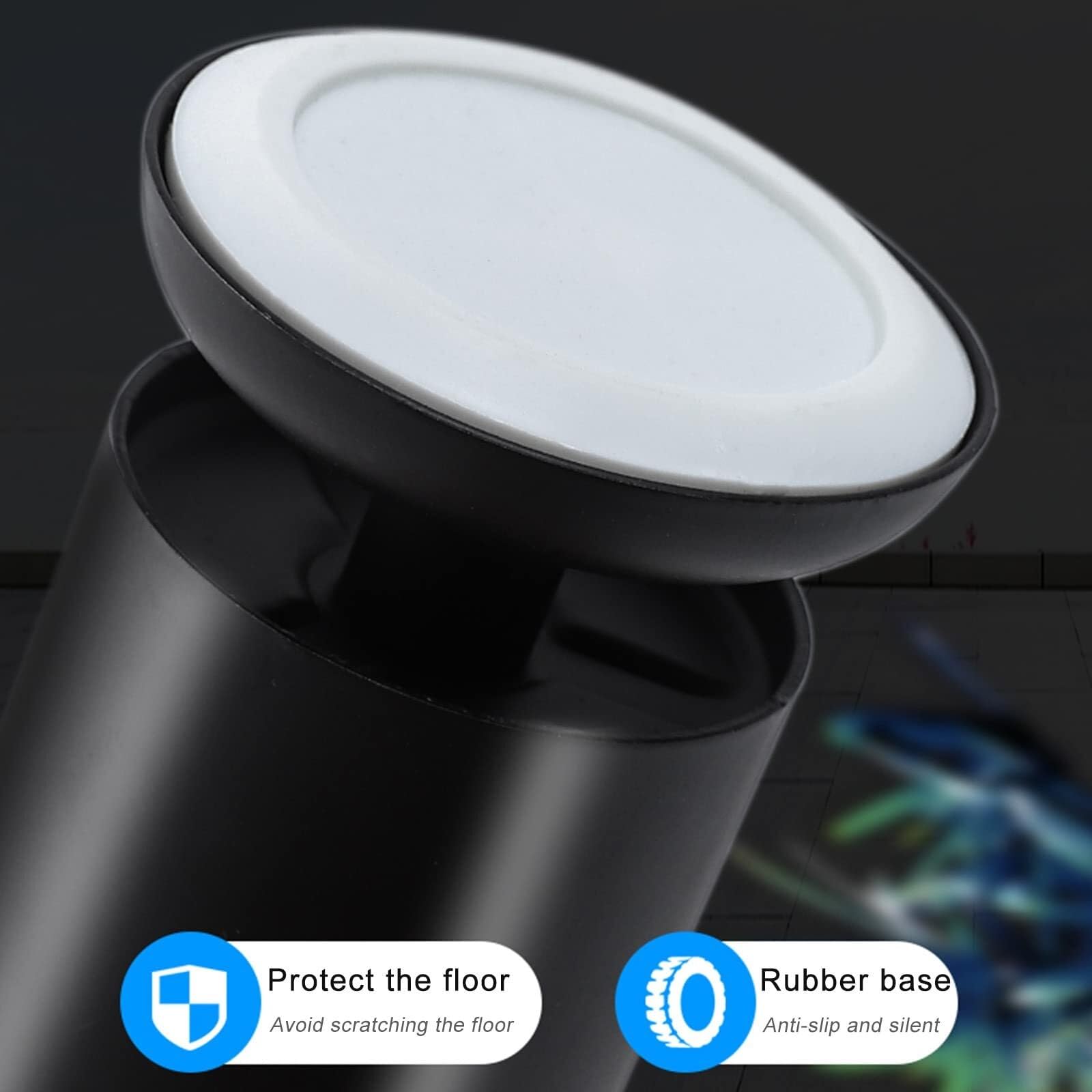 4 Gambe per Tavolo in Acciaio Inox, Gambe di Ricambio per mobili, Gambe Regolabili per tavolini, Gambe per divani, Gambe per mobili, Gambe per scrivania, Piedini per mobili da Bagno/Cucina (