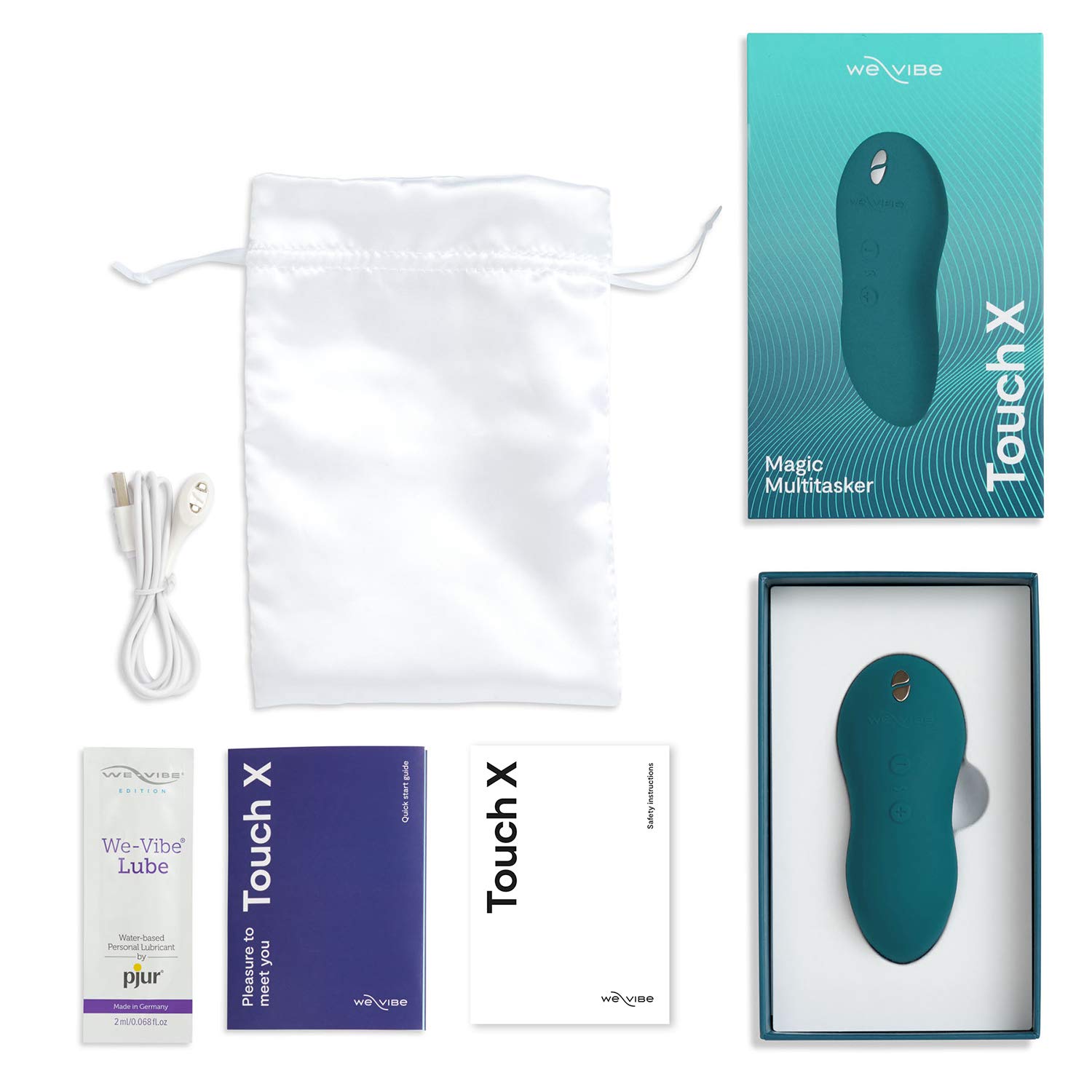 We-Vibe Touch X Mini Vibratore per Donna - Sex Toy Portatile Stimolazione Clitoride per Lei - Stimolatore clitorideo - Massaggiatore sessuale per coppie - Impermeabile - Giochi sesso per adulti