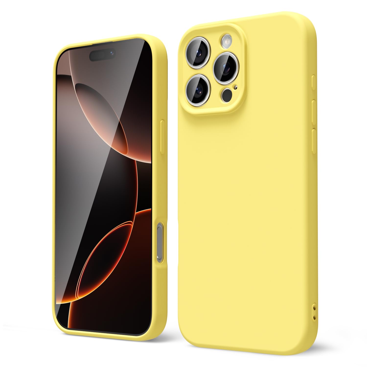 oakxco for iPhone 16 Pro Max Case Liquid Silicone, Soft Rubber Gel Elegant Aesthetic Basic Simple Cover, Cute Thin Slim TPU Matte Solid Color Plain Smooth Case for Women Girl, Light Pink — view 889