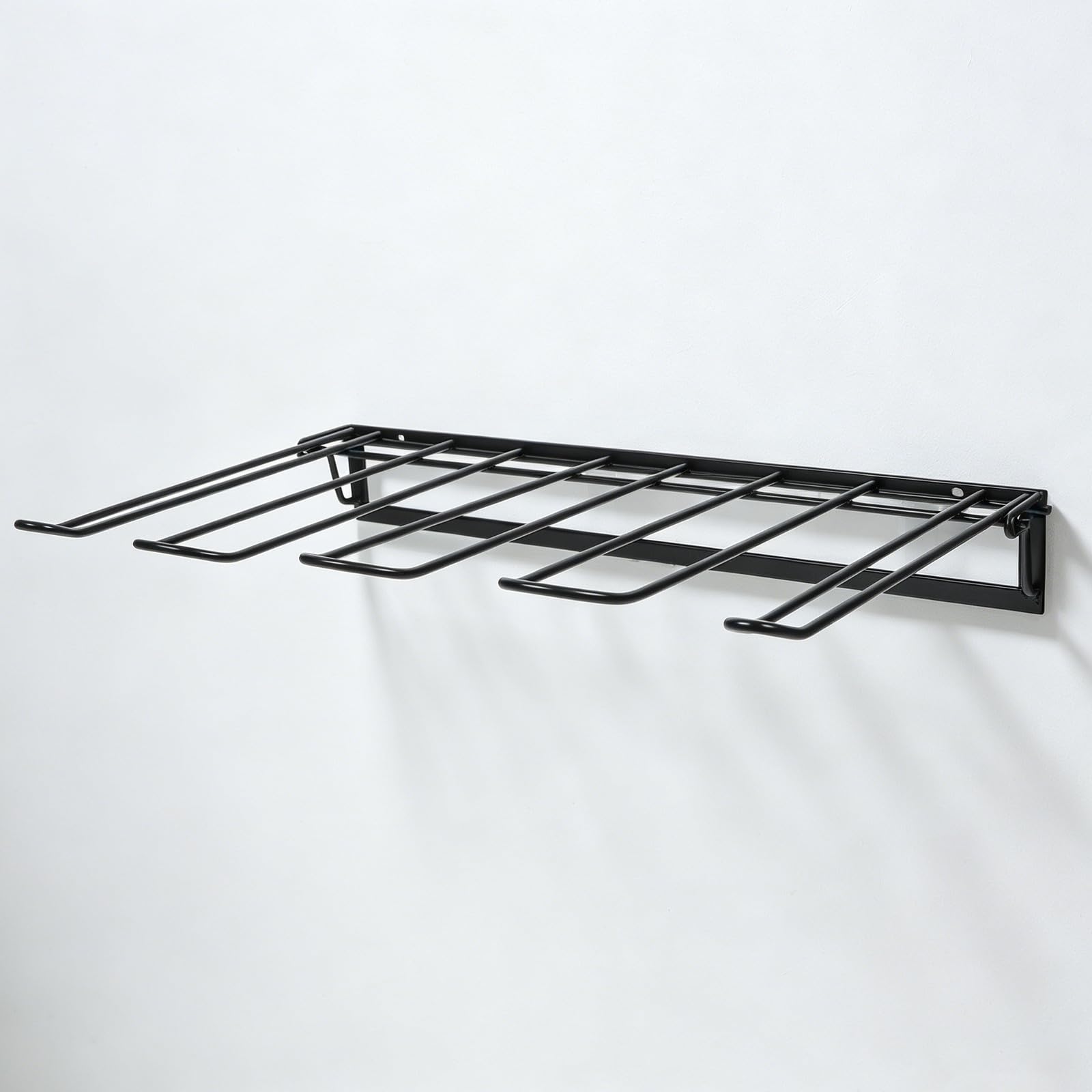 Organizador para Optimizar Espacio para Colgar de Botas Plegable Pared Soporte Metálico para Armarios Garajes y Entradas