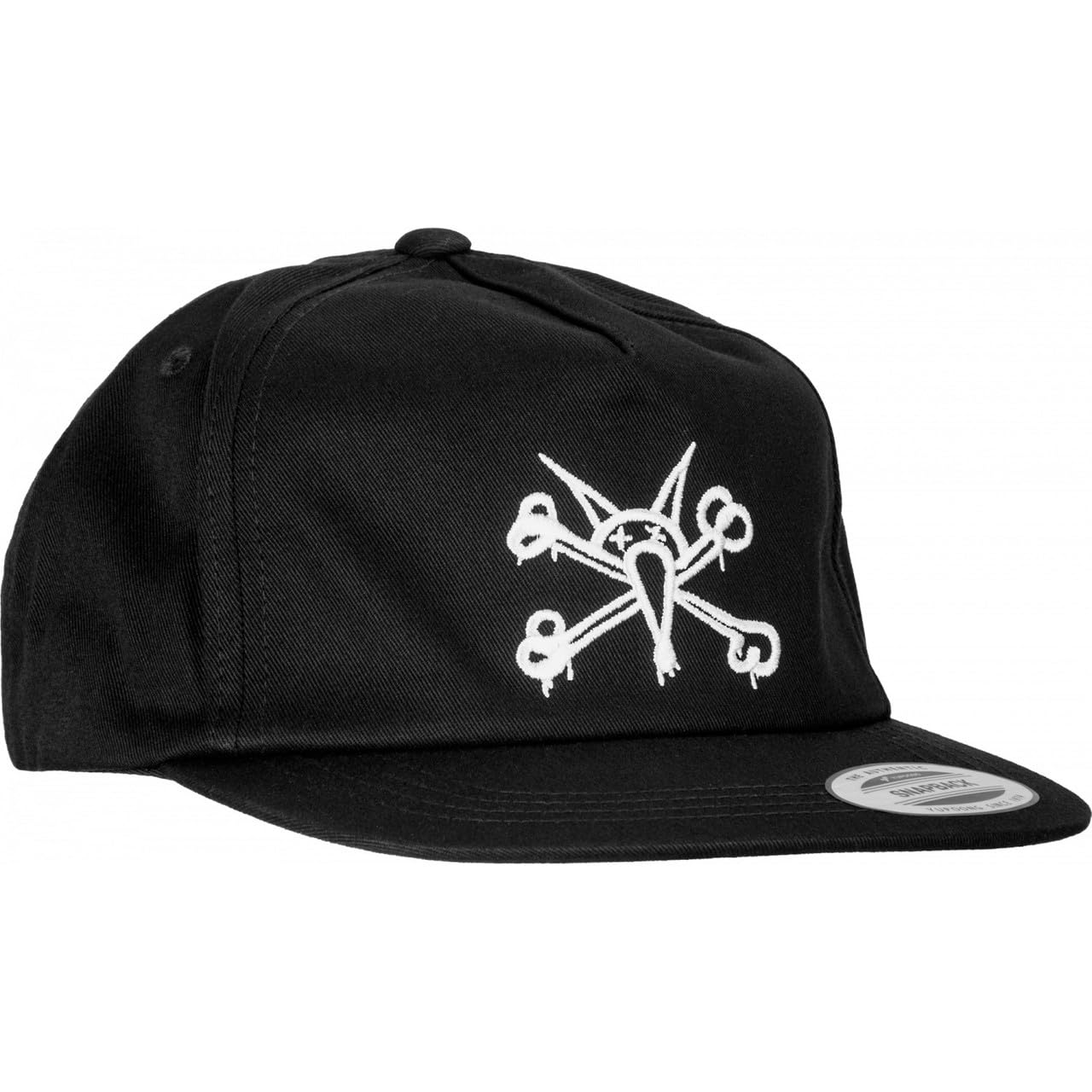 Powell Peralta Skateboard Hat Snapback Vato Rat, Black, One size
