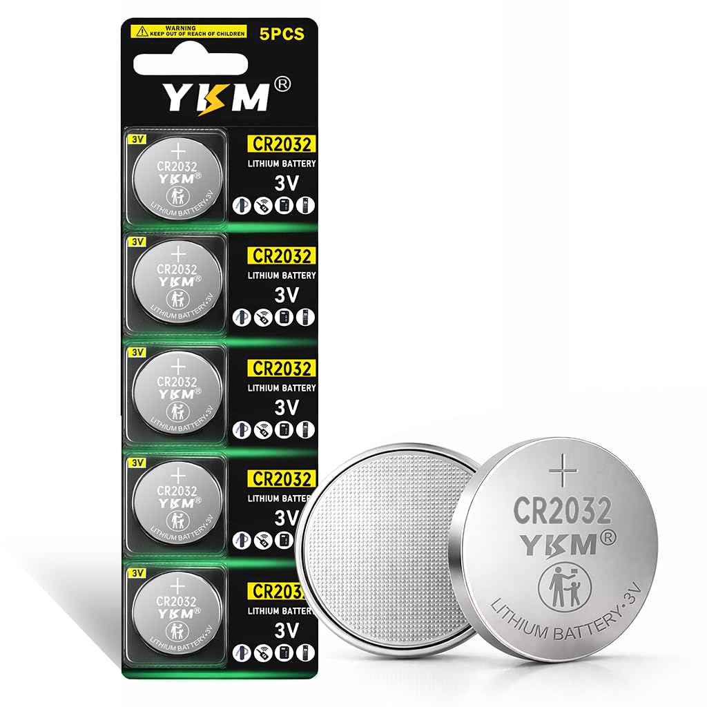 Amazon.com: YKM 5 Pack CR2032 3V Lithium Battery DL2032 Ring