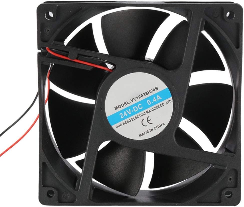 N/A 120mm x 120mm x 38mm 24V DC Ventilador de refrigeración Long Life Doble rodamiento de bolas PC Case Fan