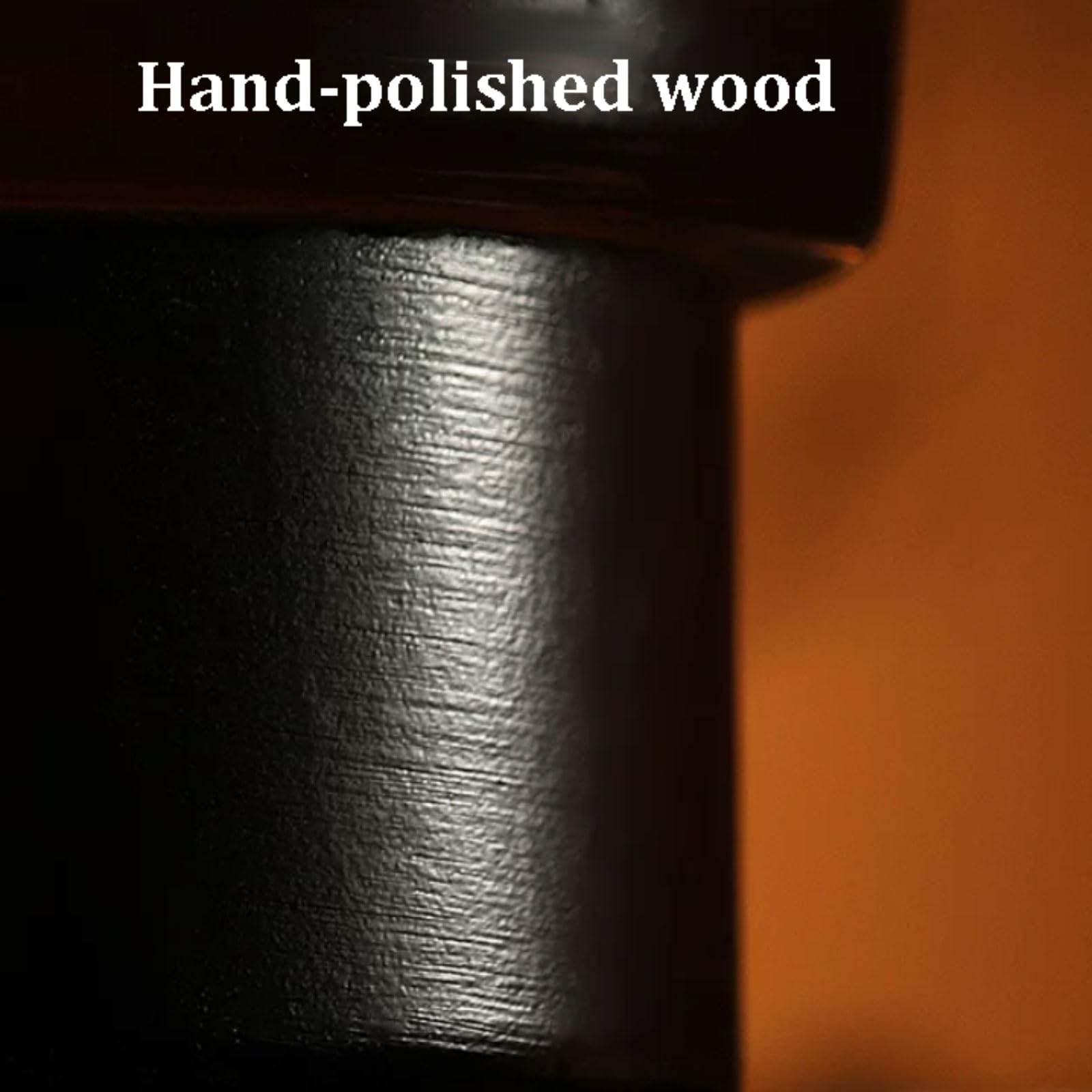Velas de vidrio y madera hechas con cera de soja y aceites esenciales botánicos, vela de aromaterapia reutilizable de larga duración(Ebony Agarwood)