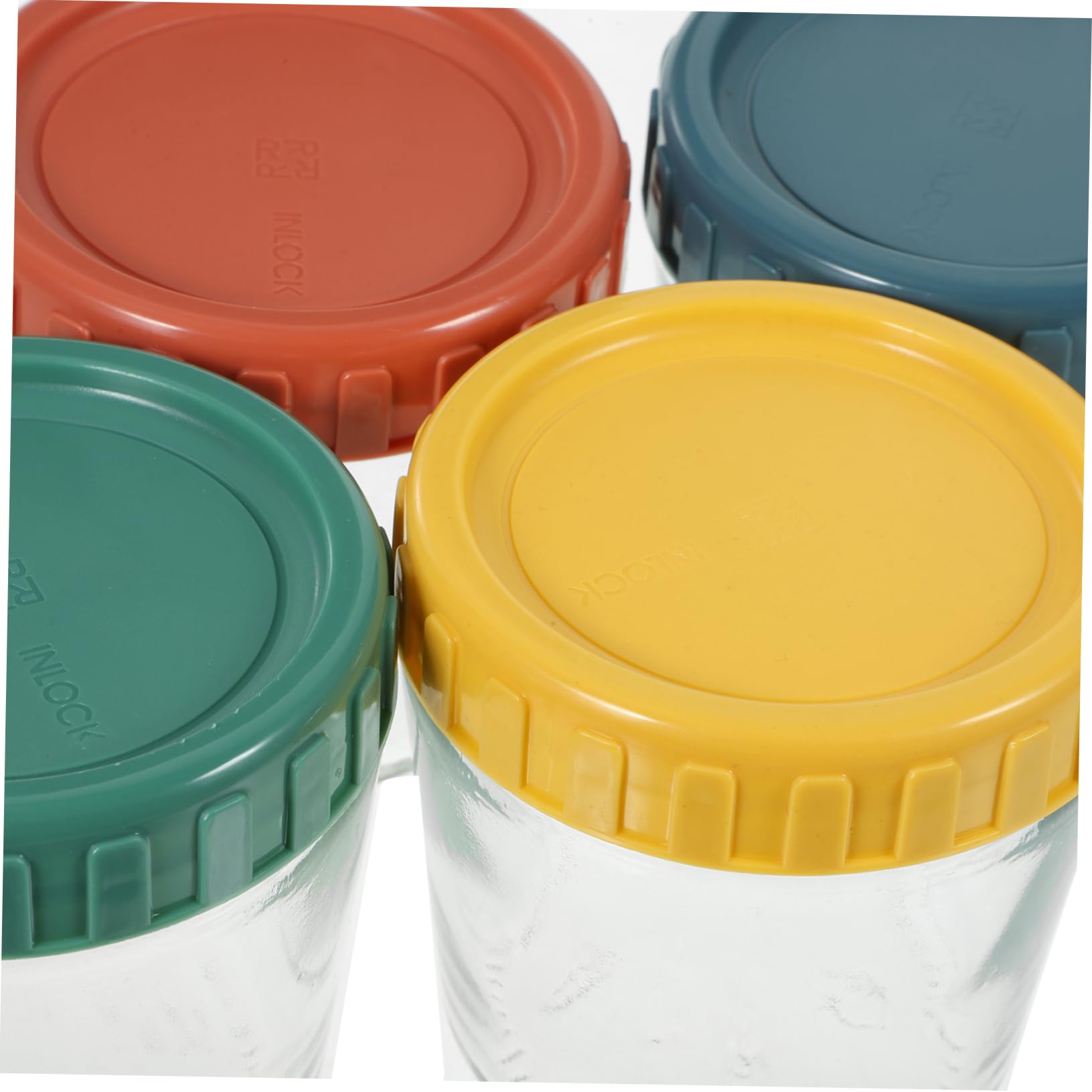 Alipis 4 Piezas Contenedor De Azúcar De Vidrio Botes De Cristal Con Tapas Herméticas Bote De Café Tarro De Granos De Café Contenedor De Té Gel De Sílice Colocar Con Cubierta, C2JRRGD155302729Z