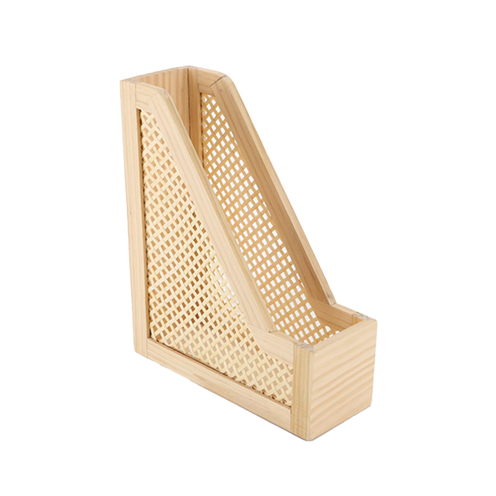 SHCMSADO Bamboo Decorative Bookends Wooden Creative Book Ends for Shelves Desktop Newspaper Magazine File Holder for Office/Home/School