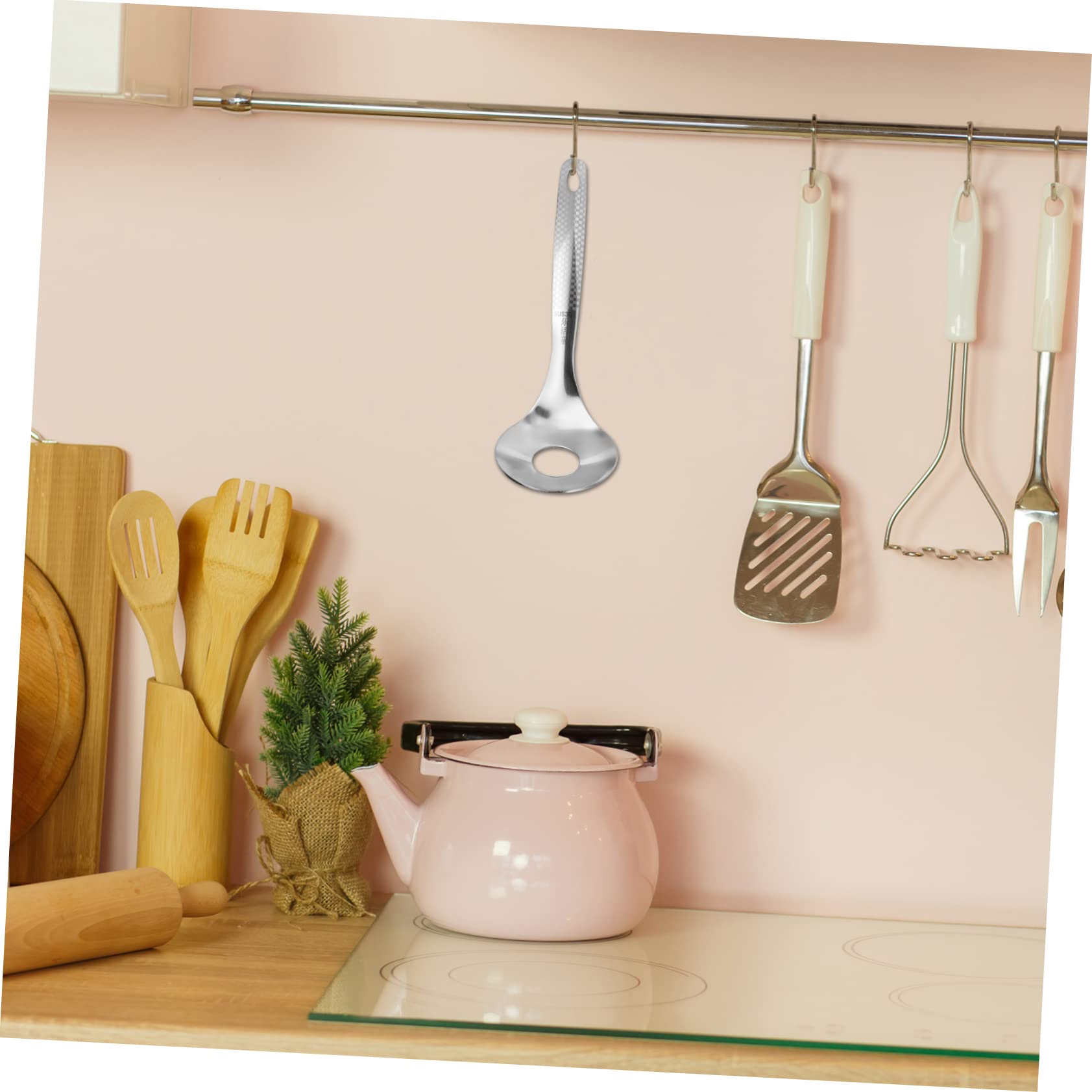 Cabilock 2 Pcs Stainless Steel Meatball Maker Non-stick Meatball Spoon Hole Tool