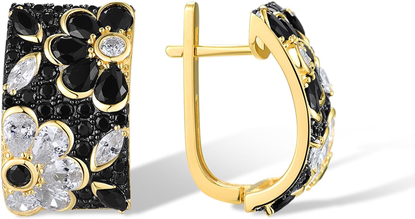 Santuzza 14K Gold Plated Sterling Silver Dragonfly Butterfly Earrings - Image 2