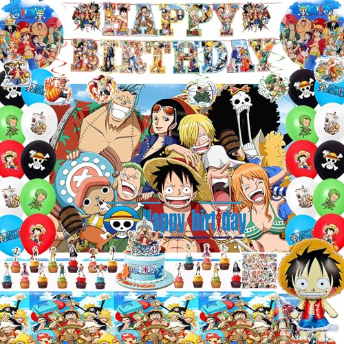 Adeventure Themed Birthday Party Decorations Set - Including Banner Foil Balloons Printed Balloons Tablecloth for Themed Party