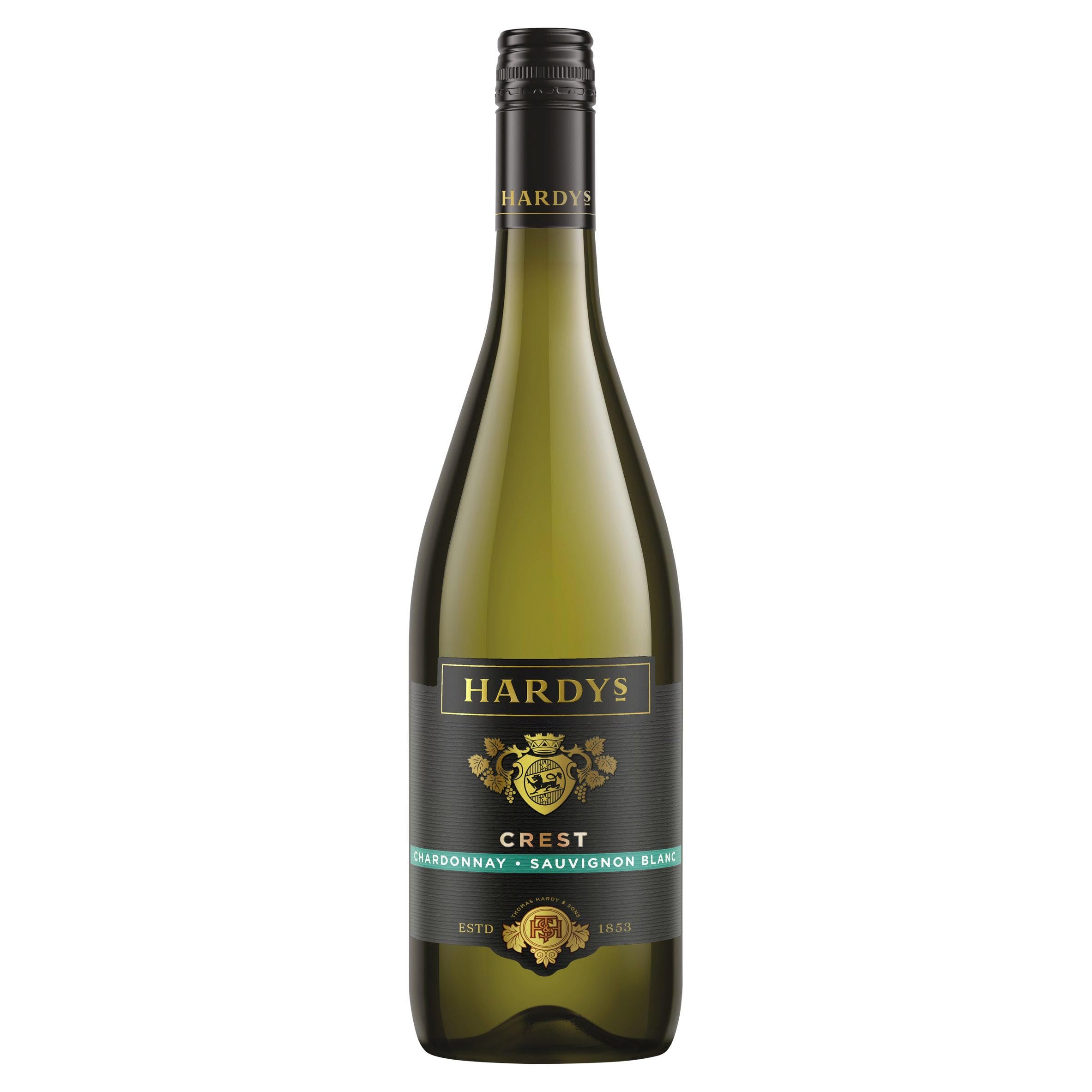 Hardys Crest Sauvignon Blanc 750ml, packaging may vary