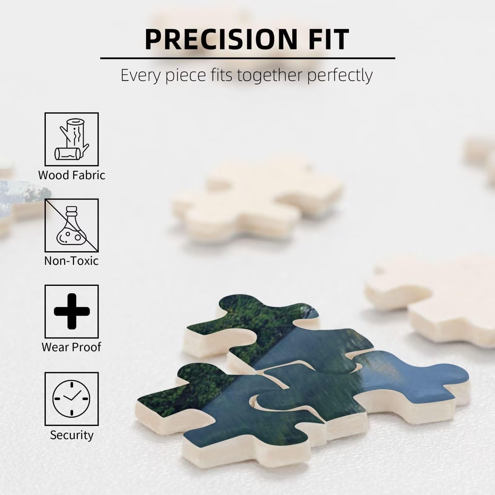 Puzzle 2000 sztuk duże krajobrazy jezioro puzzle dla dorosłych z pudełkiem do pakowania i obrazami referencyjnymi, zabawnymi grami dla całej rodziny, jako prezent dla przyjaciół i kochanków 2T-719