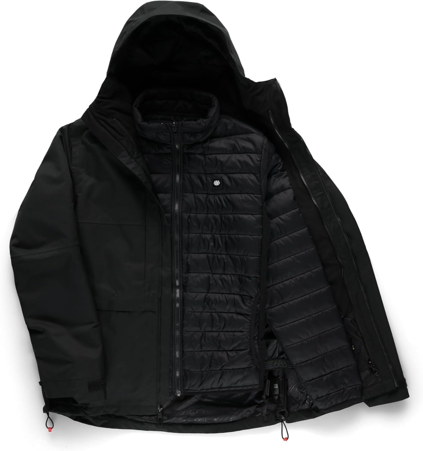 686 Men's Smarty 3-in-1 Form Jacket - 2-Layer Shell with Removable Inner Thermal Puff - Water & Weather Resistant - Image 2