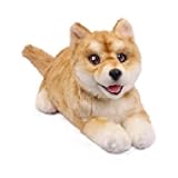 metaDog Shiba Inu Lifelike Robot Puppy - Therapeutic & Emotional Support Companion Pet Dog with Voice Command, Heartbeat Animation & Realistic Interaction, Ideal for Seniors & All Ages, USB-C Charging