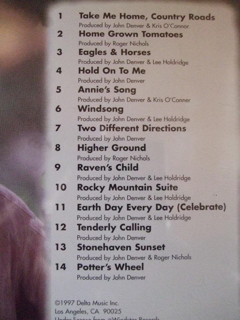 Cover of Country Roads: The Very Best Of John Denver