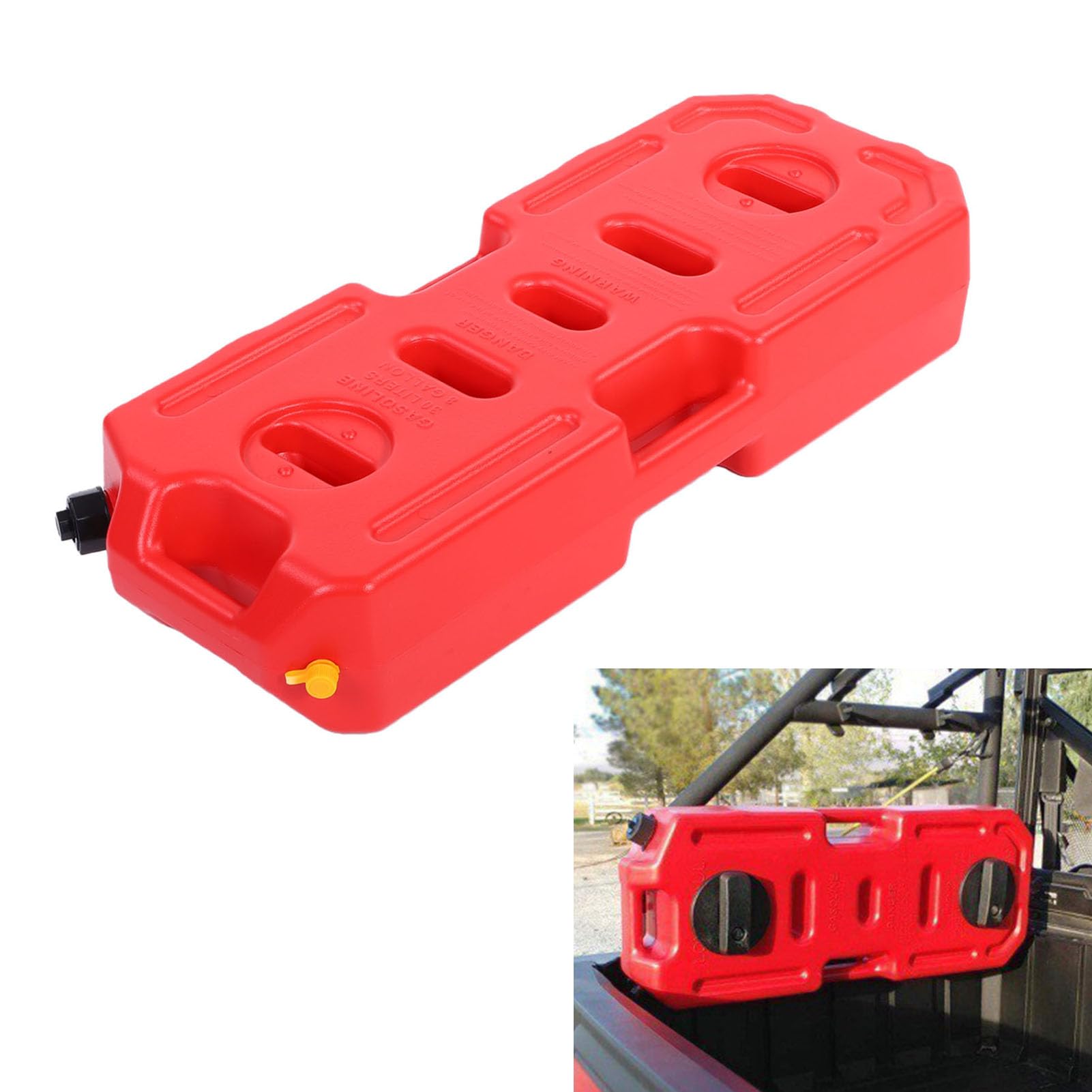 Fafeicy Lata de Gasolina 8 Galones Antiestática Bloqueable Rojo