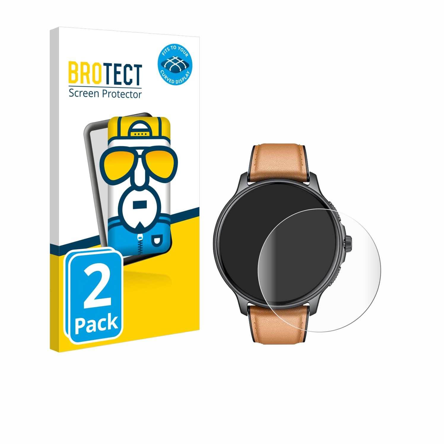 brotect 3D Curved Screen Protector Compatible with Motsfit CJZ121BR 1.43