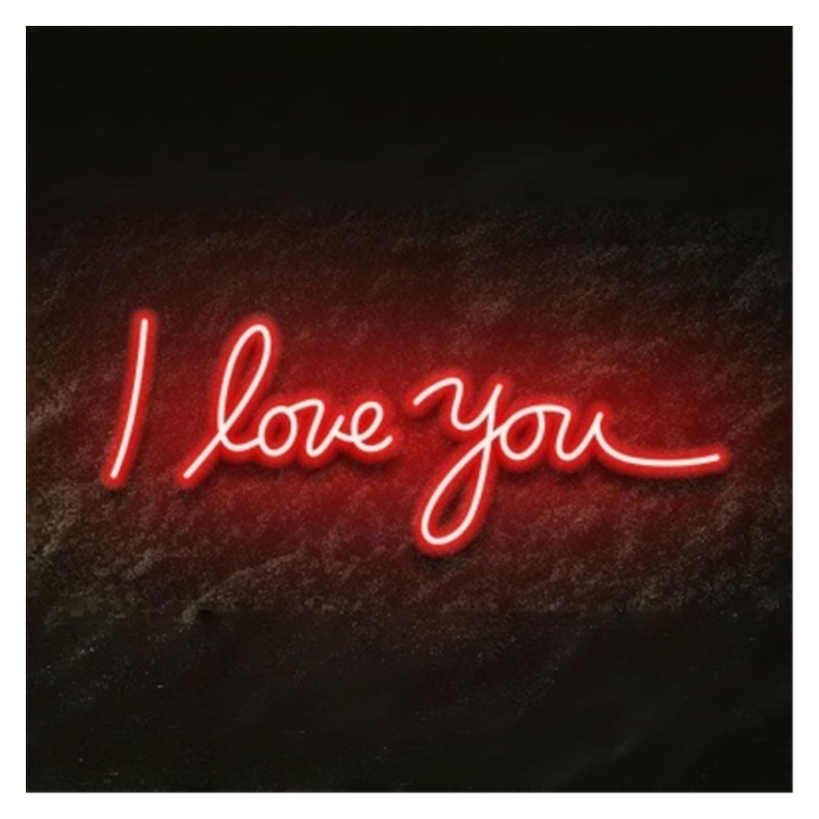 RONGCH Hanging Art Signs I Love You Neon Sign Gameroom Bedroom Bar Livingroom Birthday Party Wall Decoration Proposal and Engagement 50cm