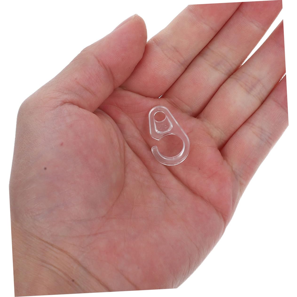 100 ganchos de plástico transparente para cortina de ducha, diseño elegante de fácil deslizamiento, se adapta a barras de madera y rieles, perfecto para ventanas de baño y duchas