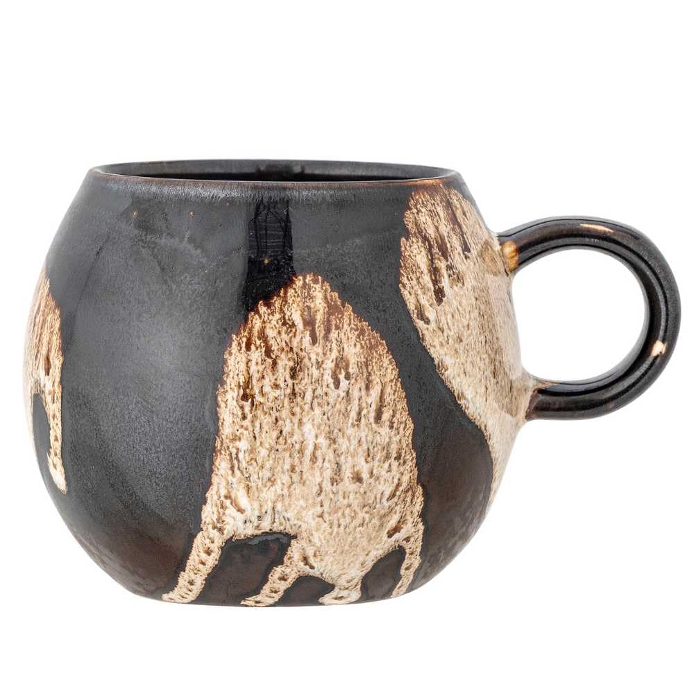 Bloomingville Paula Mug 275 ml, Stoneware, Diameter 9 cm, Height 8 cm, Perfect for Your Daily Coffee or Tea Enjoyment, Elegant Coffee Mug for Your Breakfast Table