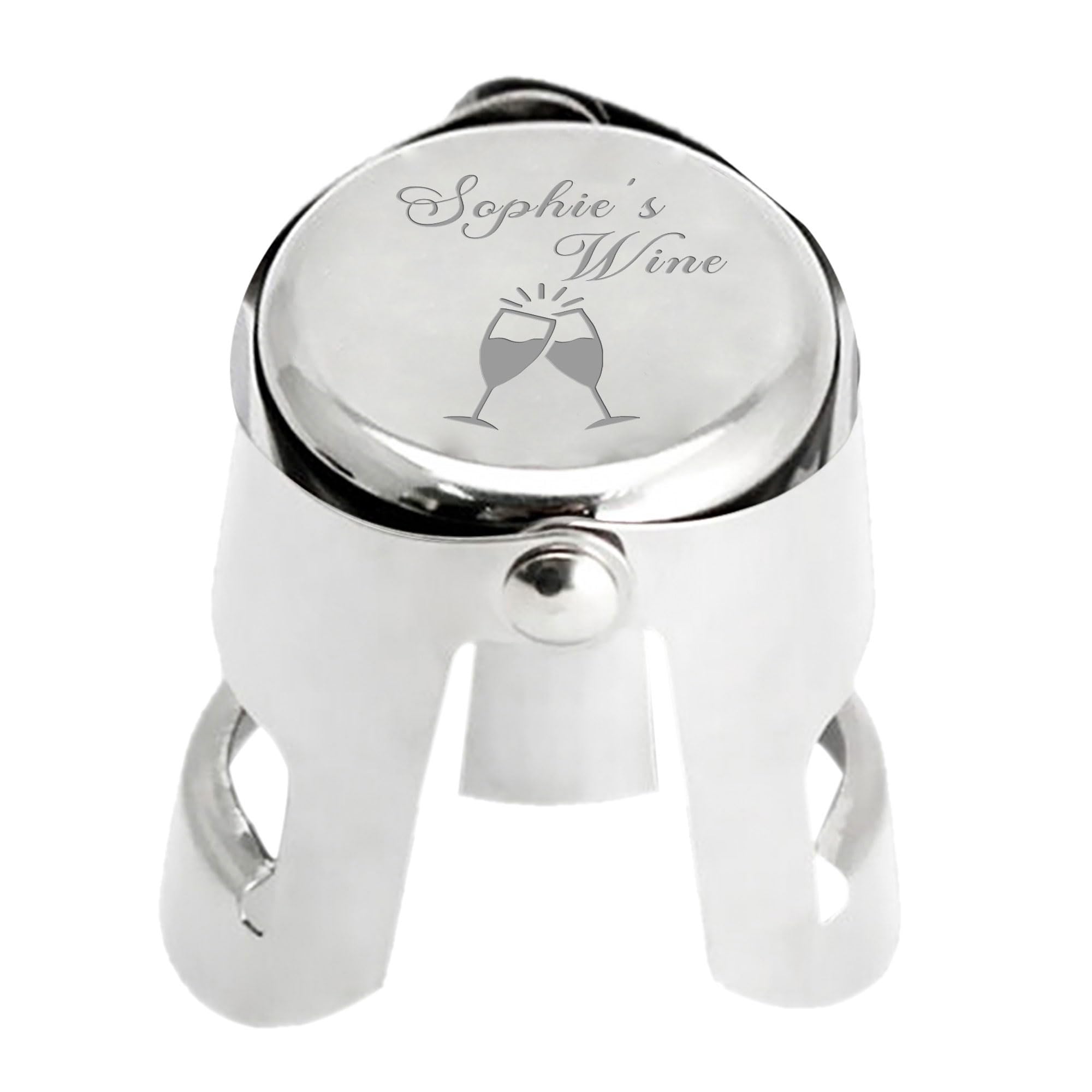 Personalised Wine Bottle Stoppers Engraved Champagne Stoppers Prosecco Stopper Moscato Sparkling Bottle Stopper Gifts for Mothers Day Birthday Christmas Wedding (Design 1)