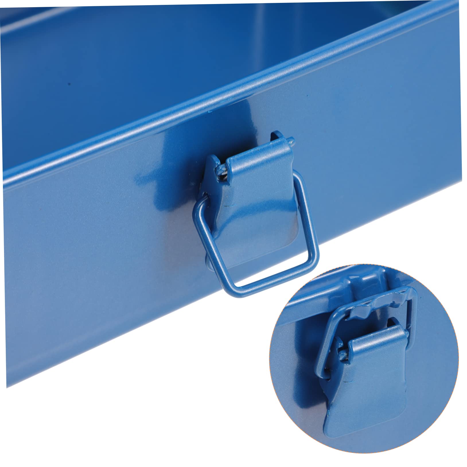 Amazon.co.jp: KONTONTY 鉄製工具箱 金属製収納ボックス ポータブル