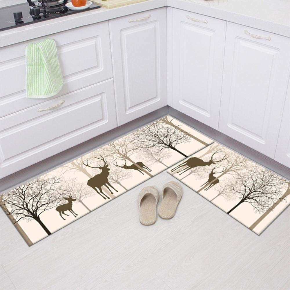 Alfombras de cocina absorbentes de 50x160cm y alfombrilla de entrada de casa de dibujos animados