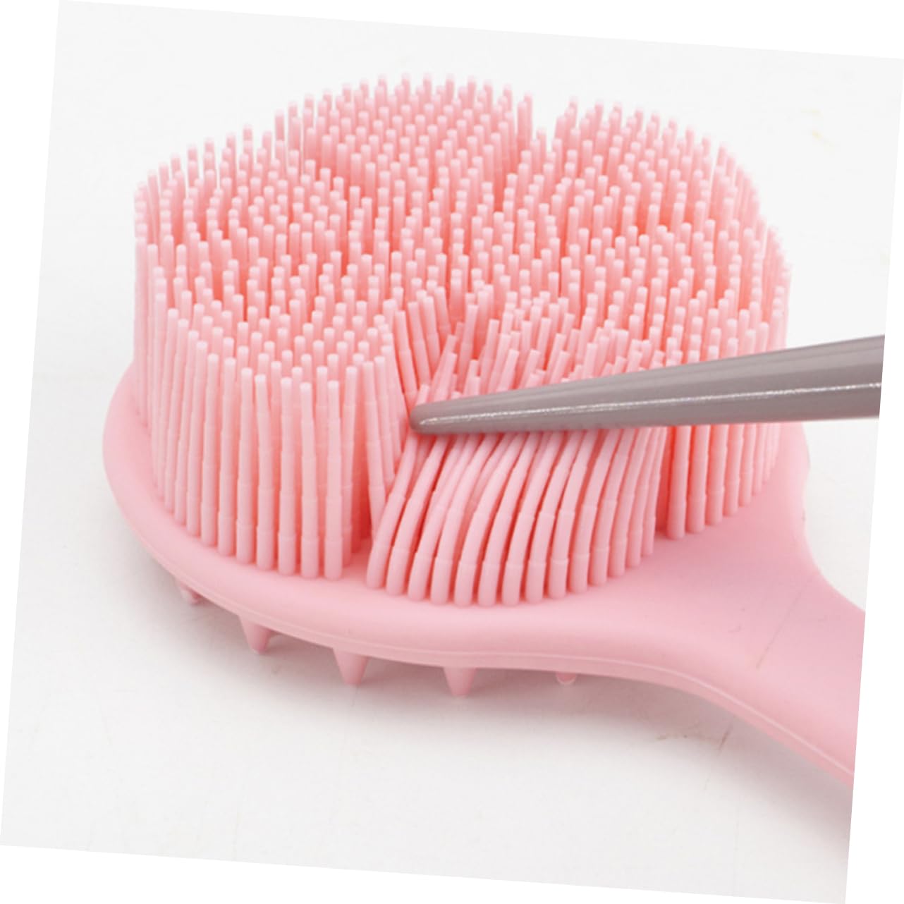 Healeved 2stücke Silicone Rückenbürste Mit Langem Griff Praktische Badebürste Für Dusche Hautfreundlich Zur Sanften Reinigung Und Massage Der Haut Für Körperbereiche
