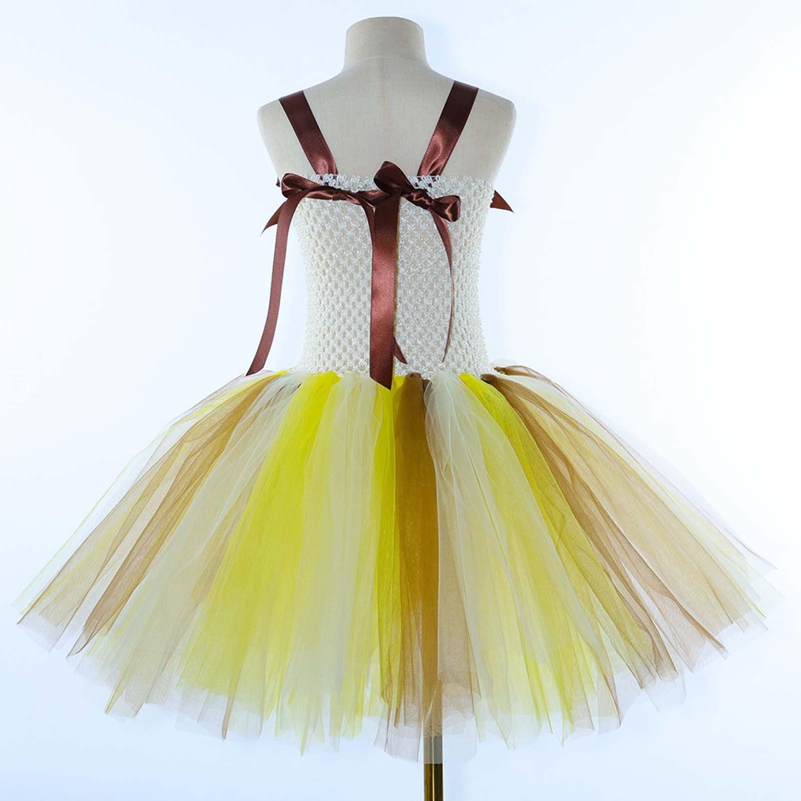 Générique Robe Fille Été Robe de Soirée et Bal pour Ado fée Tournesol s, fête flui à Tutu avec Florale séances Photo