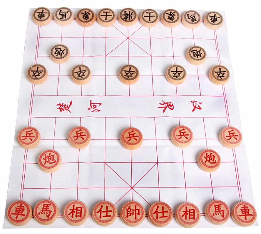 Juego de Ajedrez Chino en Madera con Tablero miniatura 3