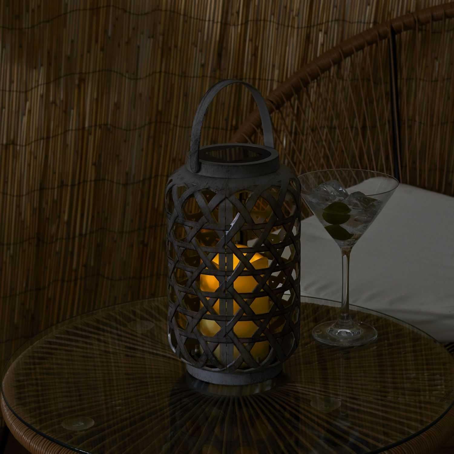 Home Deco Factory, LAO0174, Lampada Solare da Esterno Effetto Candela, Illuminazione Ecologica ed Economica, Design Moderno, Installazione Semplice, Marrone, Dimensioni Standard