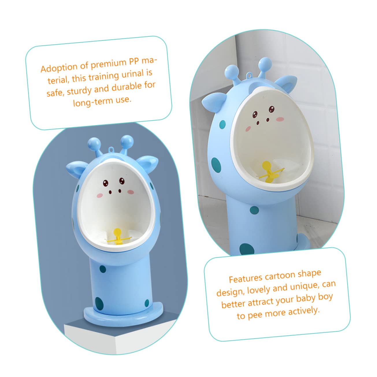 Hohopeti Orinal Infantil Para Orinal De Entrenamiento Divertido Giraffe Training Urinal Para Baño De Limpiar Material Para