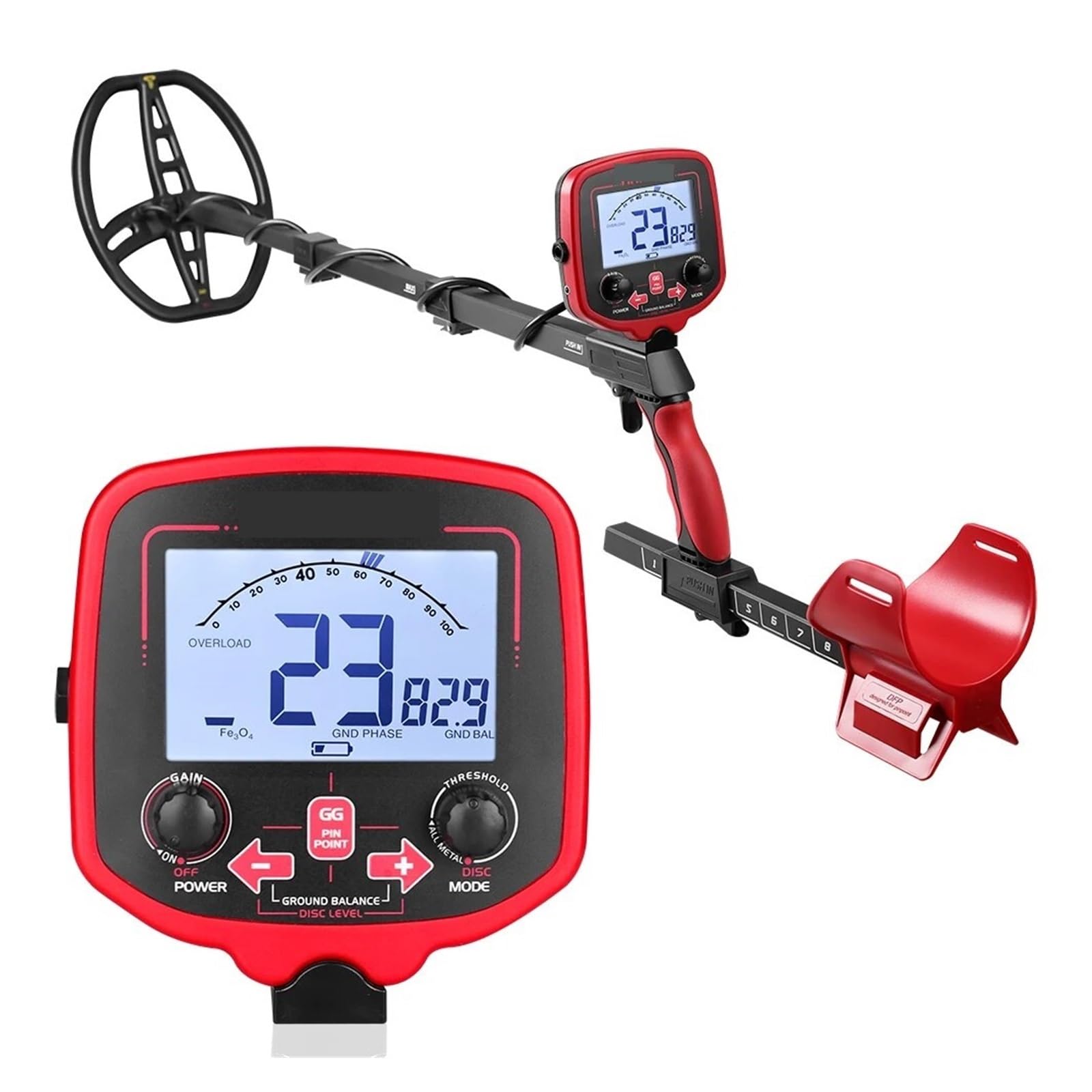 JKJZSALJ Metal Detector Tx-850L Gold Metal Detector High Performance Underground Metal Detector Finder Treasure Hunter Gold Prospector High Accuracy